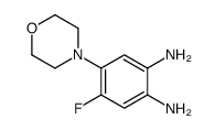 4-fluoro-5-morpholin-4-ylbenzene-1,2-diamine结构式