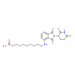 Pomalidomide-C9-CO2H structure