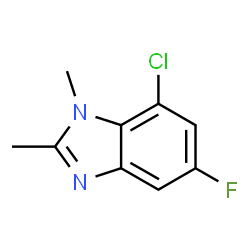 1H-Benzimidazole,7-chloro-5-fluoro-1,2-dimethyl-(9CI) picture