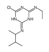 6-chloro-4-N-ethyl-2-N-(3-methylbutan-2-yl)-1,3,5-triazine-2,4-diamine Structure