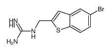 2-[(5-bromo-1-benzothiophen-2-yl)methyl]guanidine,hydroiodide Structure