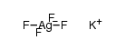 potassium tetrafluoroargentate (III) Structure