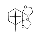 (1R,4S)-2,2:3,3-bis(ethylenedioxy)-1,7,7-trimethylbicyclo[2.2.1]heptane Structure