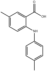 5-甲基-2-(对甲苯氨基)苯甲酸结构式