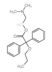 Acetic acid,diphenylpropoxy-, 2-(dimethylamino)ethyl ester, hydrochloride (6CI,7CI,8CI) structure