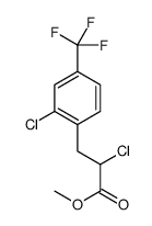 Methyl 2-chloro-3-[2-chloro-4-(trifluoromethyl)phenyl]propanoate Structure
