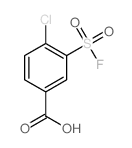 Benzoic acid,4-chloro-3-(fluorosulfonyl)- Structure