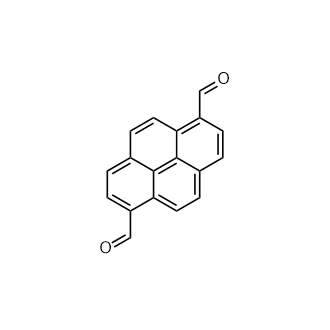 Pyrene-1,6-dicarbaldehyde structure