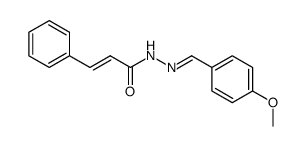 N-(4-Methoxy-benzyliden)-N'-cinnamoyl-hydrazin结构式