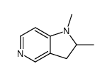 1H-Pyrrolo[3,2-c]pyridine,2,3-dihydro-1,2-dimethyl-(9CI) structure