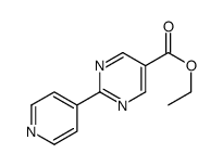 2-(吡啶-4-基)嘧啶-5-羧酸乙酯结构式