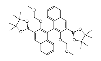 (R)-2,2'-双(甲氧基甲氧基)-1,1'-联萘-3,3'-二硼酸频哪醇酯结构式