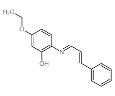 Phenol,5-ethoxy-2-[(3-phenyl-2-propen-1-ylidene)amino]- Structure