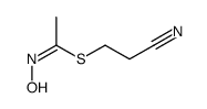 2-cyanoethyl N-hydroxyethanimidothioate Structure