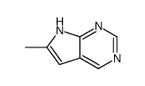 7H-Pyrrolo[2,3-d]pyrimidine, 6-methyl- (8CI) structure