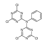 bis-(4,6-dichloro-[1,3,5]triazin-2-yl)-phenyl-amine结构式