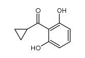 cyclopropyl-(2,6-dihydroxy-phenyl)-methanone结构式