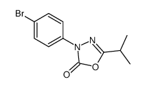 4-(p-Bromophenyl)-2-isopropyl-1,3,4-oxadiazol-5(4H)-one结构式