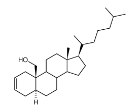 19-hydroxy-5α-cholest-2-ene Structure