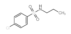 Benzenesulfonamide,4-chloro-N-propyl-结构式