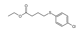 ethyl 4-((4-chlorophenyl)thio)butanoate Structure
