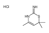 4,6,6-trimethyl-1,3-thiazin-2-amine,hydrochloride结构式