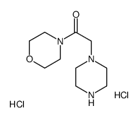 1-(4-Morpholinyl)-2-(1-piperazinyl)ethanone dihydrochloride结构式