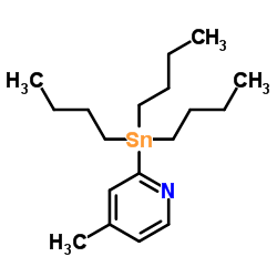 4-Methyl-2-(tributylstannyl)pyridine Structure