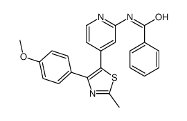 N-[4-[4-(4-methoxyphenyl)-2-methyl-1,3-thiazol-5-yl]pyridin-2-yl]benzamide Structure