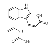 ethenylurea; (Z)-3-(1H-indol-3-yl)prop-2-enoic acid structure