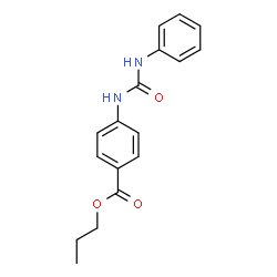 propyl 4-[(anilinocarbonyl)amino]benzoate结构式