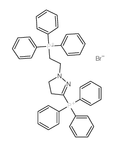 triphenyl-[2-(3-triphenylphosphaniumyl-4,5-dihydropyrazol-1-yl)ethyl]phosphanium Structure