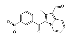 2-methyl-3-(3-nitrobenzoyl)indolizine-1-carbaldehyde structure