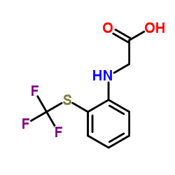 N-{2-[(Trifluoromethyl)sulfanyl]phenyl}glycine结构式