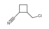 2-(chloromethyl)cyclobutanecarbonitrile Structure