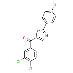 [2-(4-Chlorophenyl)-1,3-thiazol-5-yl](3,4-dichlorophenyl)methanone Structure