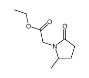 1-Pyrrolidineacetic acid, 2-methyl-5-oxo-, ethyl ester结构式