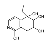 1(2H)-Isoquinolinone, 5-ethyl-5,6,7,8-tetrahydro-5,6,7-trihydroxy- (9CI)结构式