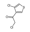Ethanone, 2-chloro-1-(4-chloro-3-thienyl)- (9CI)结构式
