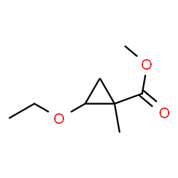 Cyclopropanecarboxylic acid, 2-ethoxy-1-methyl-, methyl ester (9CI) Structure