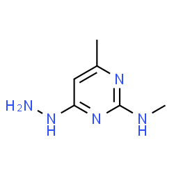 4(1H)-Pyrimidinone,6-methyl-2-(methylamino)-,hydrazone(9CI)结构式
