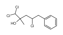 1,1,4-trichloro-2-methyl-5-phenylpentan-2-ol结构式