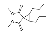 domethyl ester of 1,2-dipropylcyclopropene-3,3-dicarboxylic acid Structure