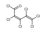 (Z)-2,3,4,5,5-pentachloro-penta-2,4-dienoyl chloride Structure