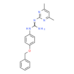 N-[4-(Benzyloxy)phenyl]-N'-(4,6-dimethylpyrimidin-2-yl)guanidine structure