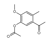 acetoxy-5 methoxy-4 methyl-2 acetophenone Structure