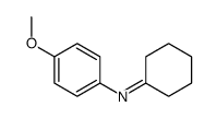 N-(4-methoxyphenyl)cyclohexanimine结构式