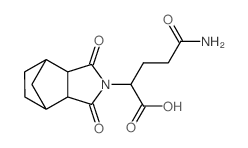 4,7-Methano-2H-isoindole-2-acetic acid, a-(3-amino-3-oxopropyl)octahydro-1,3-dioxo- Structure