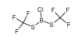 bis(trifluoromethylmercapto)-chloroborane Structure