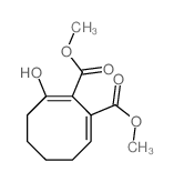 1,2-Cyclooctanedicarboxylicacid, 3-hydroxy-, 1,2-dimethyl ester Structure